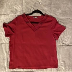 SHEIN red blouse top - M